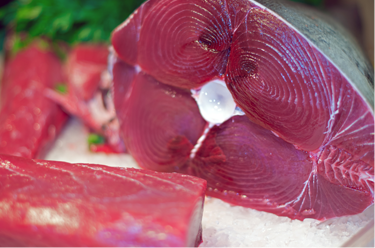 Tuňák sashimi